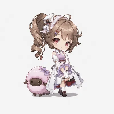 Ardelia chibi fanart — Arknights Endfield character