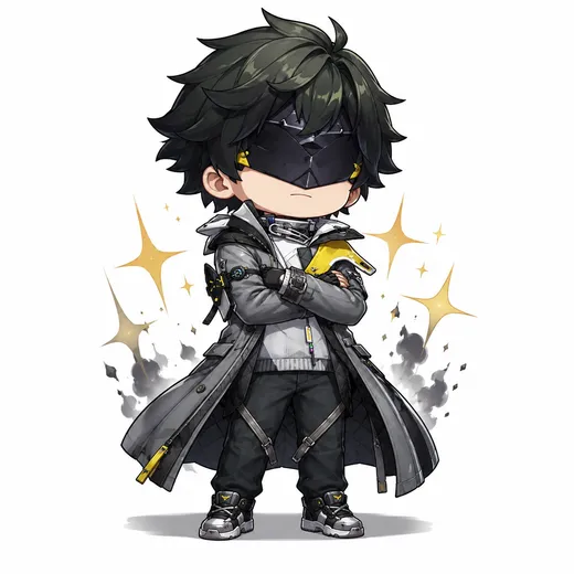 Endministrator chibi fanart — Arknights Endfield character
