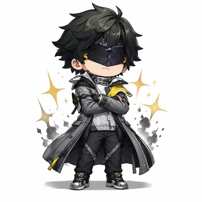 Endministrator chibi fanart — Arknights Endfield character