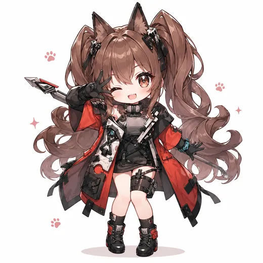 Gilberta chibi fanart — Arknights Endfield character