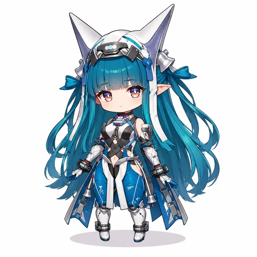 Last Rite chibi fanart — Arknights Endfield character
