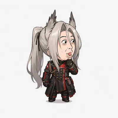 Pogranichnik chibi fanart — Arknights Endfield character