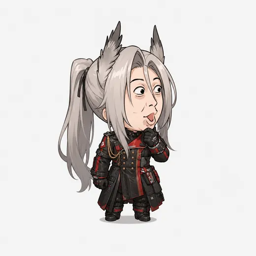 Pogranichnik chibi fanart — Arknights Endfield character