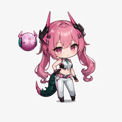 Yvonne chibi fanart — Arknights Endfield character
