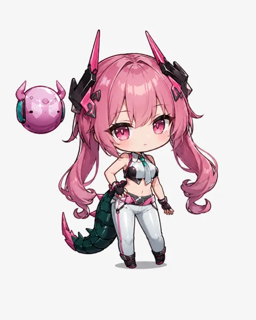 Yvonne chibi fanart, today's featured Endfield character