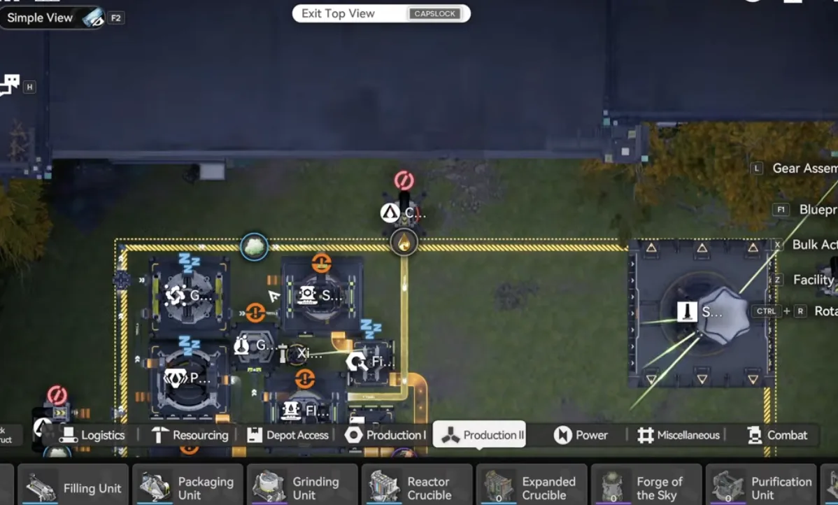 Connecting the top side acid output to its pipe