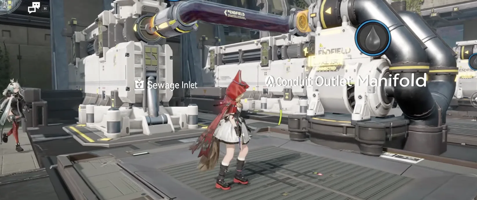 Purification Node connection reaching the test area destination