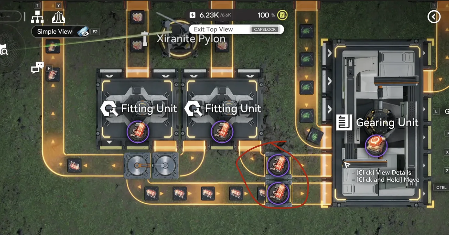 The two Pyrrolite output switches at the Core AIC