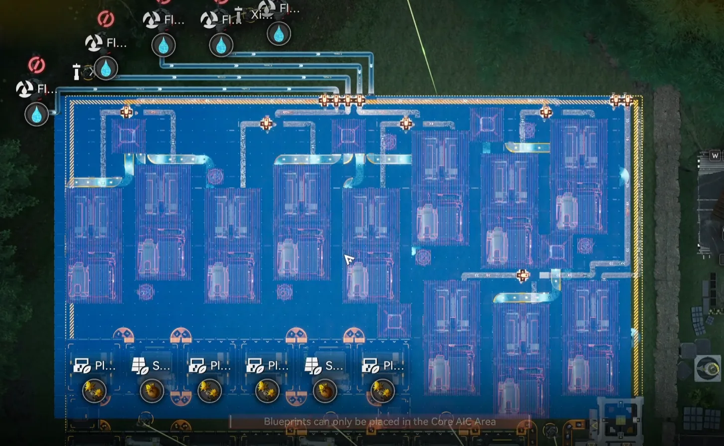 Jingyu Valley top half deployed layout