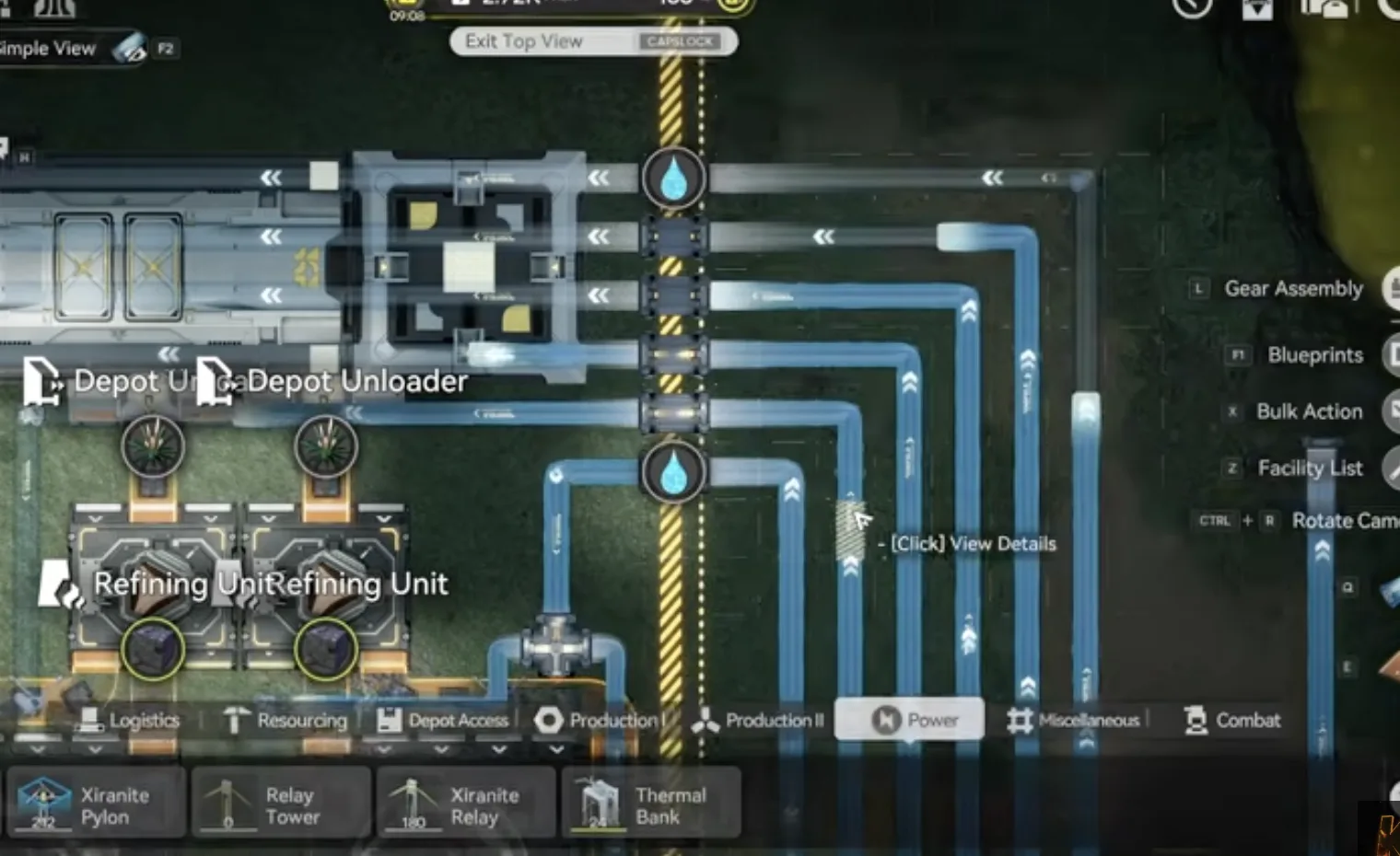 Six water pipes connected at the Marker Stone sub AIC