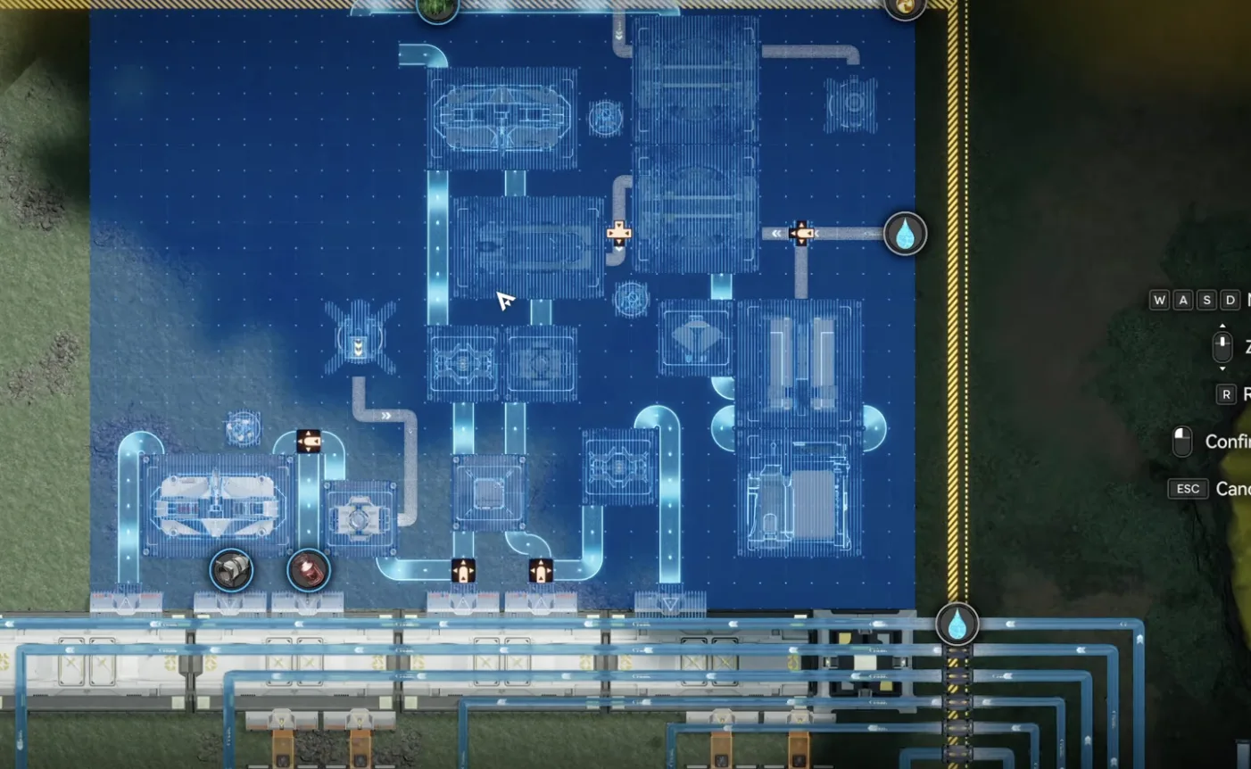 Extra 1 blueprint connection above the Depot Bus at Marker Stone