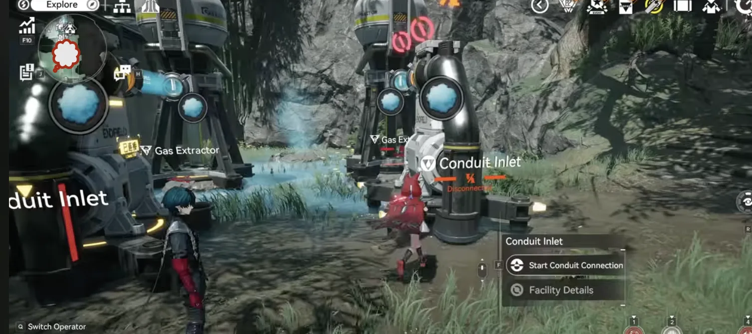 Inergen source location above the Marker Stone base