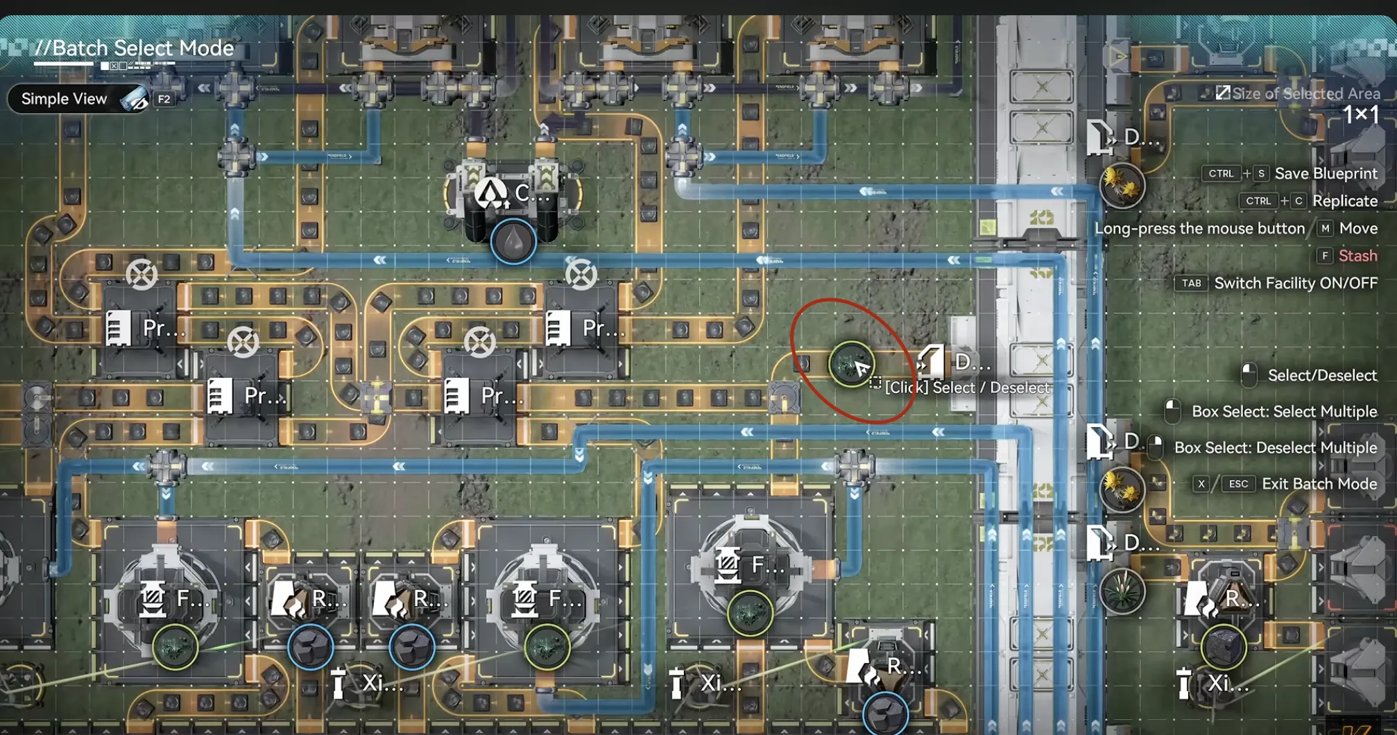 Part 5 Core AIC with the facility switch circled in red that should be turned off for more Xiranite supply
