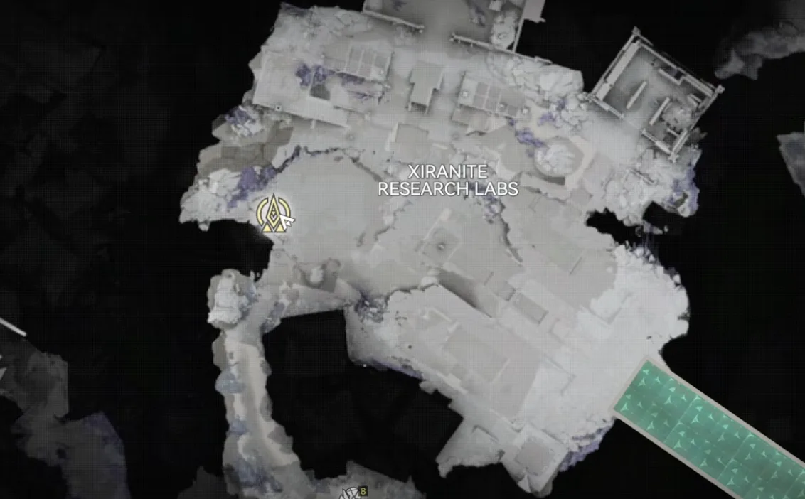 Teleport waypoint connection at the Xiranite Research Labs
