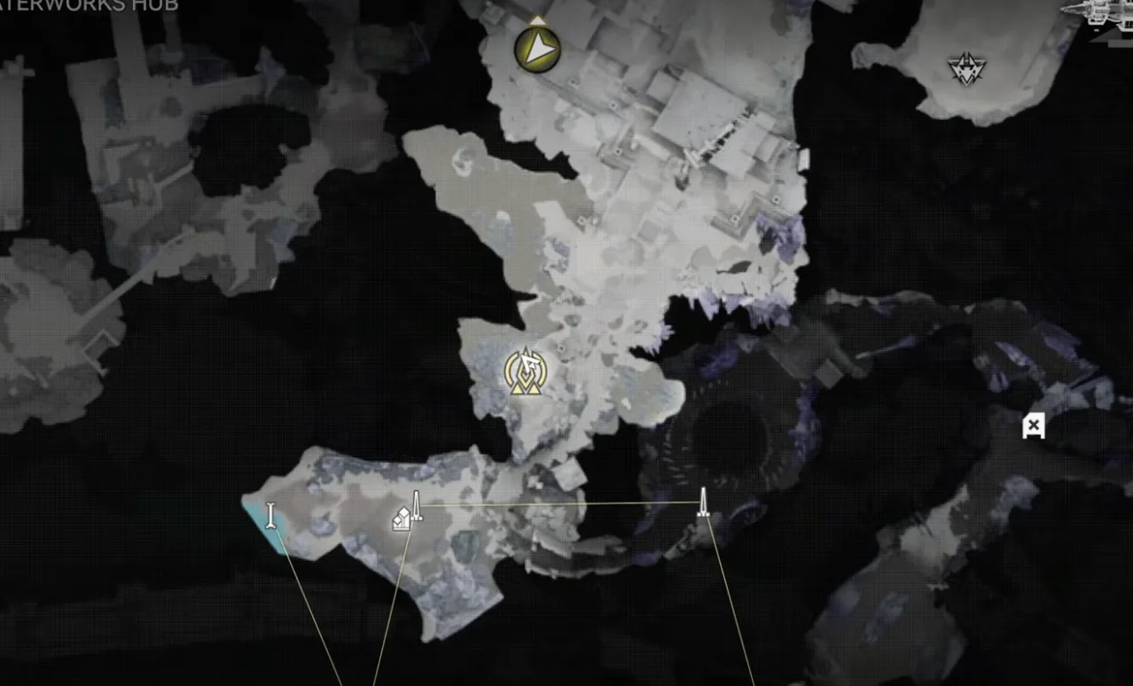 Teleport to the waypoint above the Designated Urban Area to extend the connection
