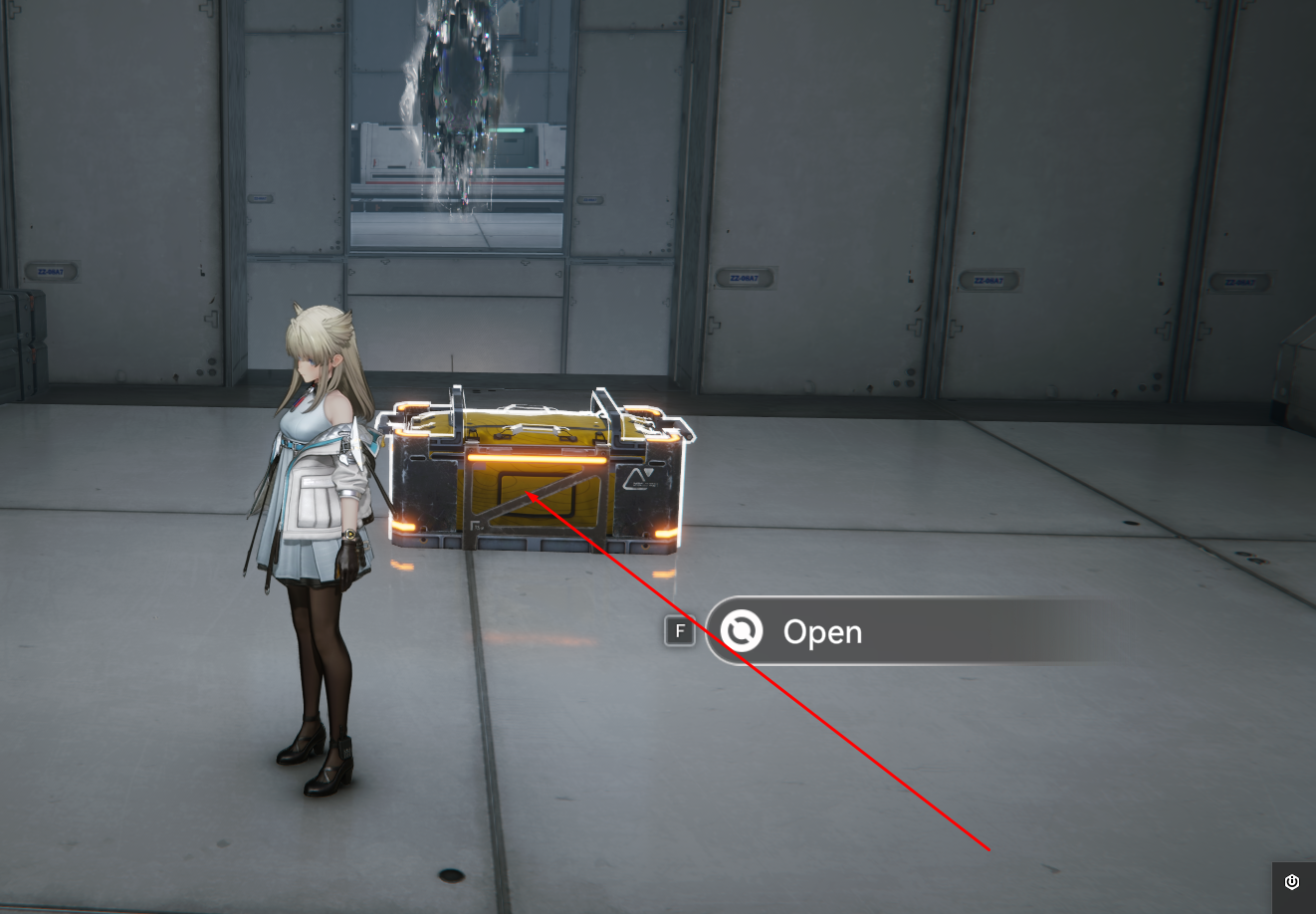 Industrial Labyrinth final chest with portal behind it