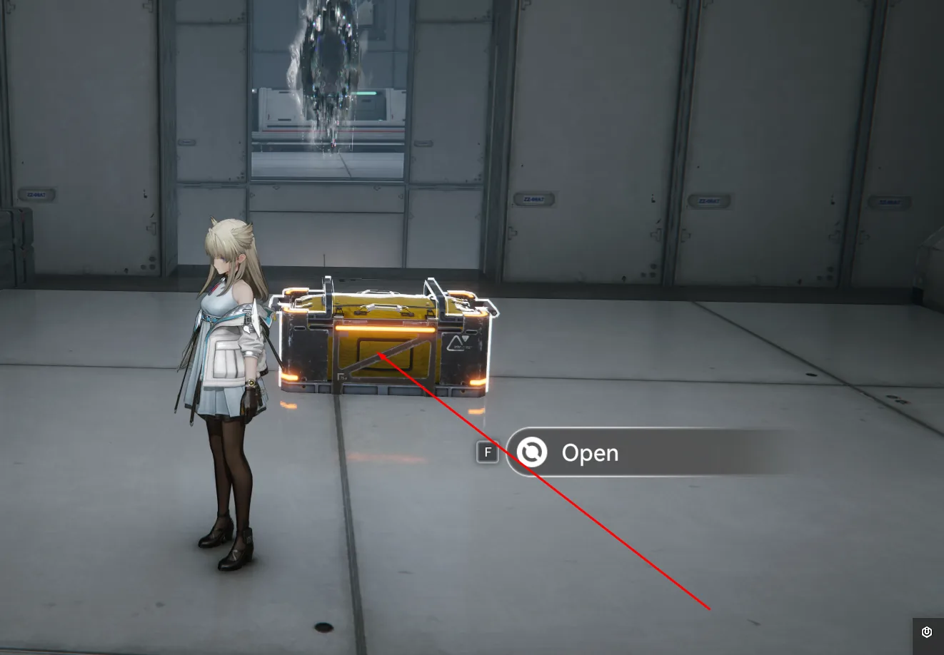Industrial Labyrinth final chest with portal behind it