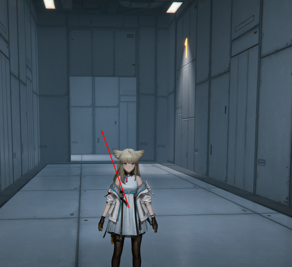 Industrial Labyrinth final door after numbered sequence - go straight with number 1 on the right